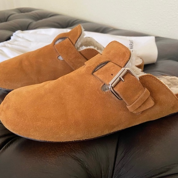 Isabel Marant shearling mules cognac size 39 or 8.5 - Picture 3 of 8